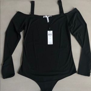 BCBG BODYSUIT WITH SHOULDER CUTOUTS!